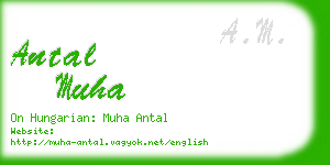 antal muha business card